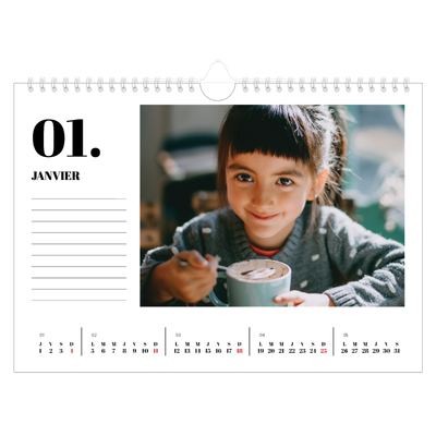 Calendrier photo A4 — Sérif et moments [Janvier]