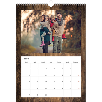 Calendrier photo A3 — Rustique
