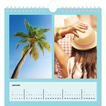 Calendrier photo carré — Panel de couleur