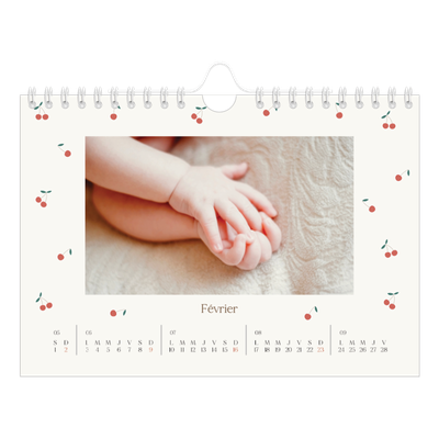 Calendrier photo A5 — Cerise sur le bonheur [Février]