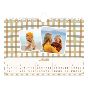 Calendrier photo A5 — Motifs rétros