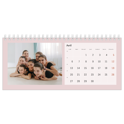 Calendrier de bureau — Neo Scandi [Avril]