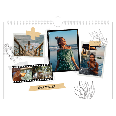 Calendrier photo A4 — Esprit scrapbook [couverture]