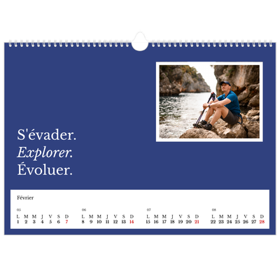 Calendrier photo A3 — Terre éditoriale [Février]