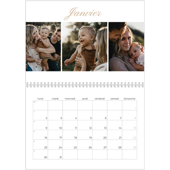 Calendrier photo A4 double — Diaporama