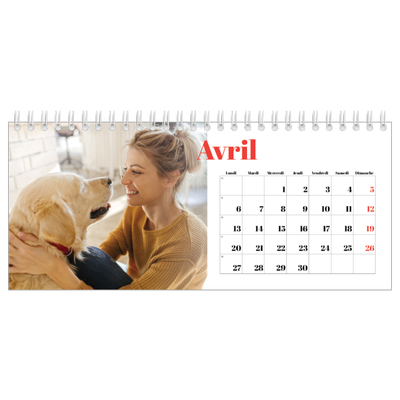 Calendrier de bureau — Une année audacieuse [Avril]