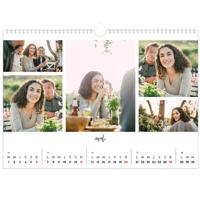 Calendrier photo A3 — Arrangements photo [Avril]