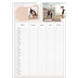 Calendrier familial A3 — Agenda kraft - Famille de 4 [couverture]