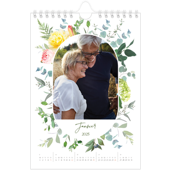 Calendrier photo A5 — Fleurs traditionelles