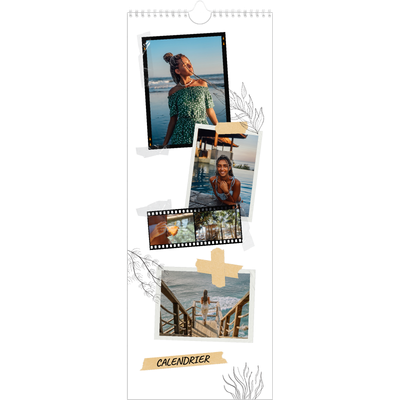 Calendrier mural long  — Esprit scrapbook [couverture]