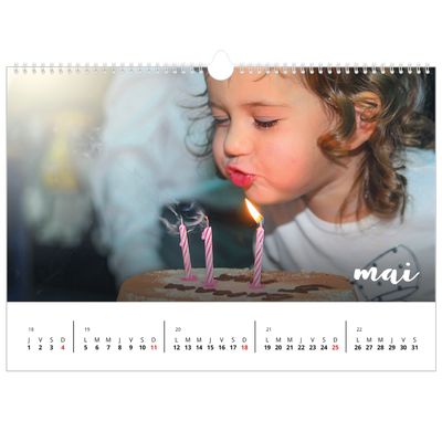 Calendrier photo A3 — Superposition pinceau [couverture]