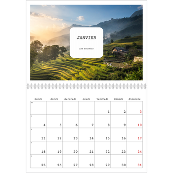 Calendrier photo A4 double — Toute l'histoire