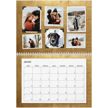 Calendrier photo A4 double — Collection de photos