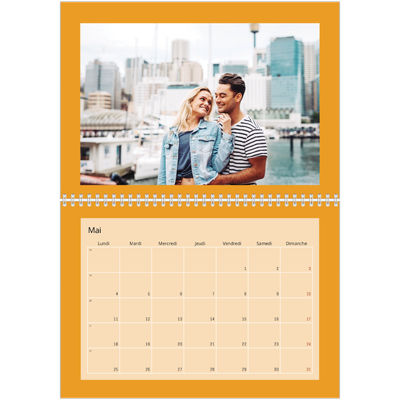 Calendrier photo A4 double (30 x 40 cm) — Un monde en couleur [couverture]