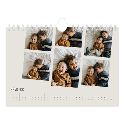 Calendrier photo A5 — Souvenirs en mouvement [Février]