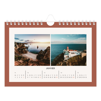 Calendrier photo A5 — Couleurs classiques