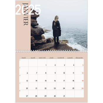 Calendrier photo A4 double — Superposition