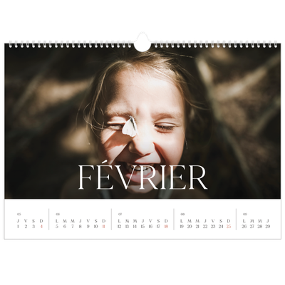Calendrier photo A3 — Douze jolis mois [Février]