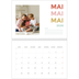 Calendrier photo A4 double (30 x 40 cm) — Lettrage coloré [couverture]