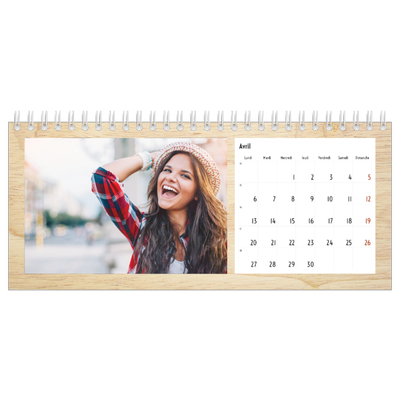 Calendrier de bureau — Rustique [Avril]