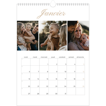 Calendrier photo A3 — Diaporama