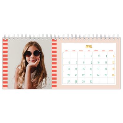 Calendrier de bureau — Fun et moderne [Avril]