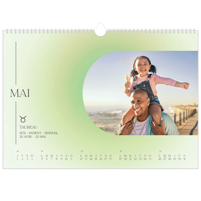 Calendrier photo A3 — Dégradé astrologique [couverture]