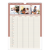 Calendrier familial A4 — Agenda palette naturelle - Famille de 4 [Avril]