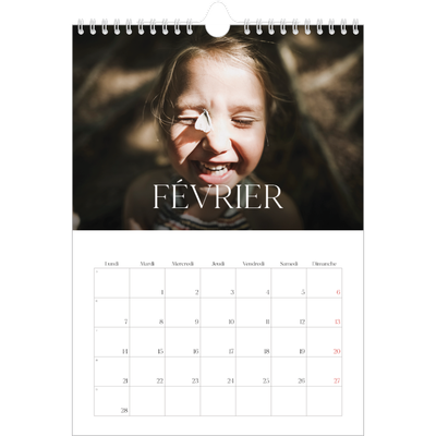 Calendrier photo A4 (20 x 30 cm) — Douze jolis mois [Février]