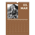 Calendrier photo A4 (20 x 30 cm) — Contemporain audacieux [Mars]