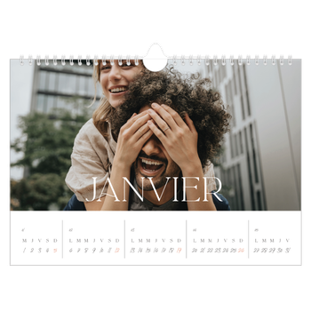 Calendrier photo A4 — Plus grand que la vie