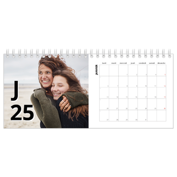 Calendrier de bureau — Jolie lettre