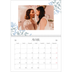 Calendrier photo A4 double (30 x 40 cm) — Romance en bleu et blanc [Avril]
