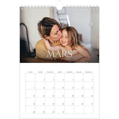 Calendrier photo A4 (20 x 30 cm) — Douze jolis mois [Mars]
