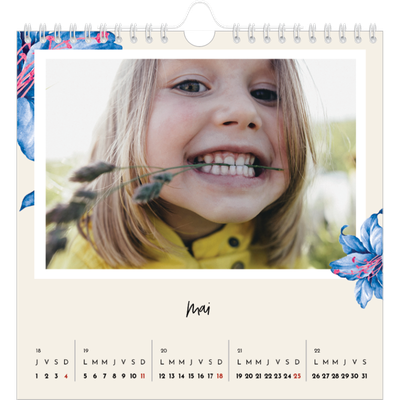 Calendriers annuels carré — Fleurs entremélées [couverture]