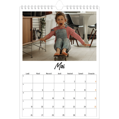Calendrier photo A4 (20 x 30 cm) — Journal Intime [couverture]