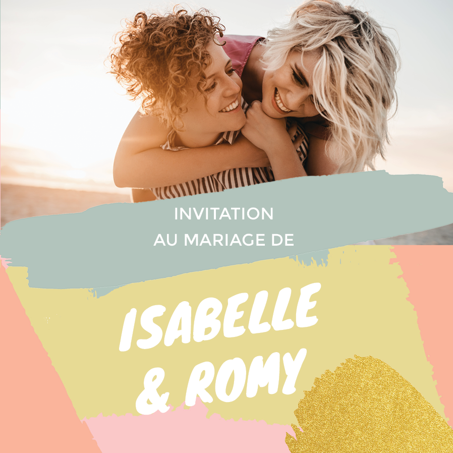 Cartons d'invitation — Coups de pinceau