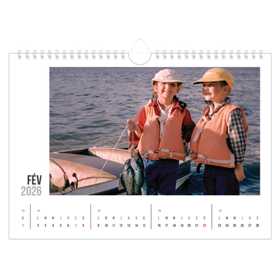 Calendrier photo A4 — Texte abrégé [Février]