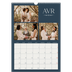 A3 Calendrier annuel — Ardoise et sérifs [Avril]