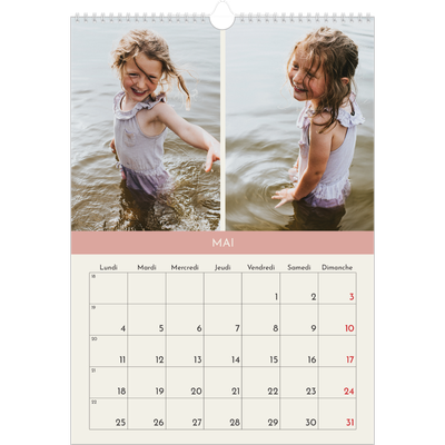 A3 Calendrier annuel — Chapitres pastel [couverture]