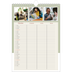 Calendrier familial A4 — Agenda palette naturelle - Famille de 3 [Février]