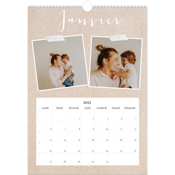 Calendrier photo A3 — Calendrier-album