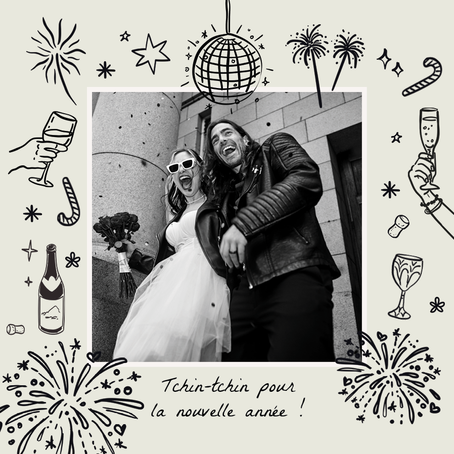 Faire-part & Cartes — Paillettes et feu d'artifice