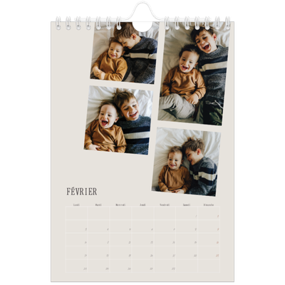 Calendrier photo A5 — Souvenirs en mouvement [Février]