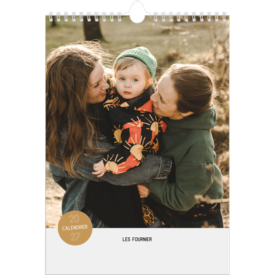 Calendrier photo A4 (20 x 30 cm) — Gommettes photo [couverture]