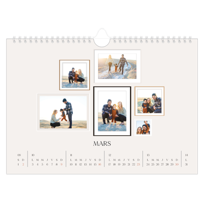 Calendrier photo A4 — Galerie de mur photo [Mars]