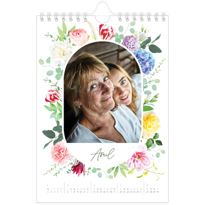 Calendrier photo A5 — Fleurs traditionelles [Avril]