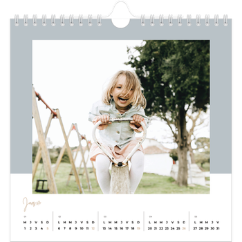 Calendrier photo carré — Palette naturelle