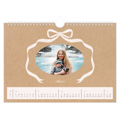 Calendrier photo A4 — Kraft et nœud [Mars]