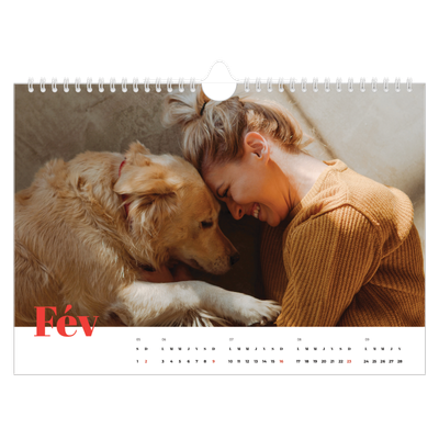 Calendrier photo A4 — Une année audacieuse [Février]